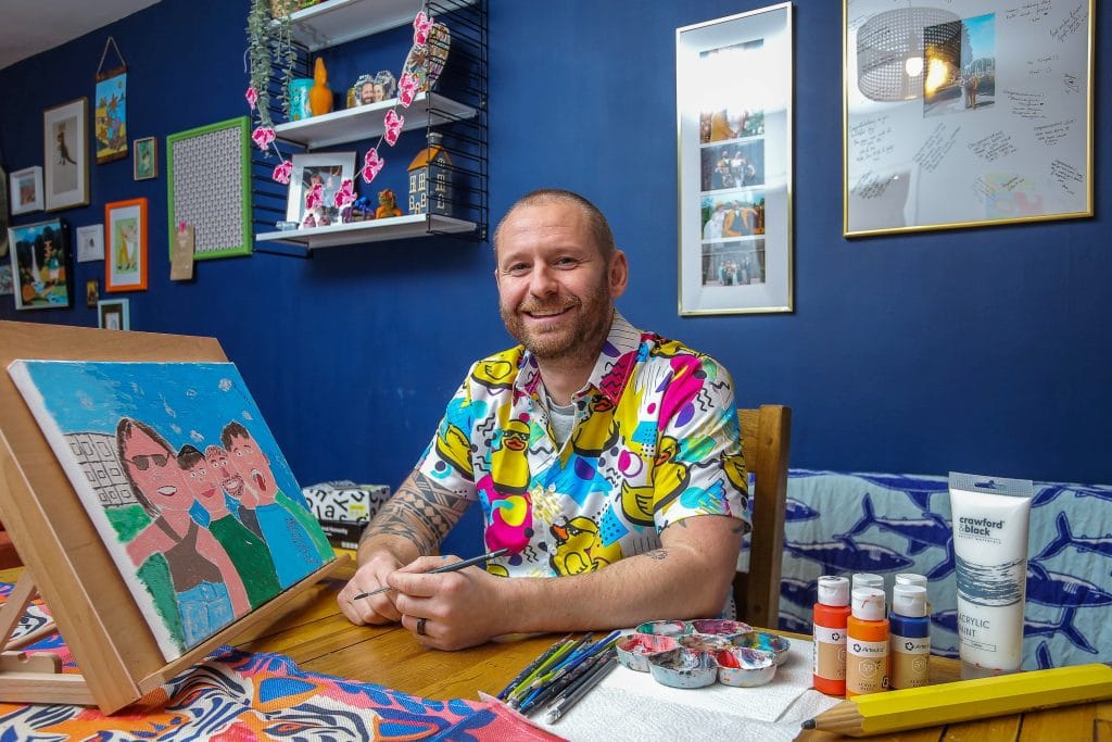 The Healing Power of Terrible Art: How One Dad's "Bad" Paintings Are Making the World Happier, One Portrait at a Time